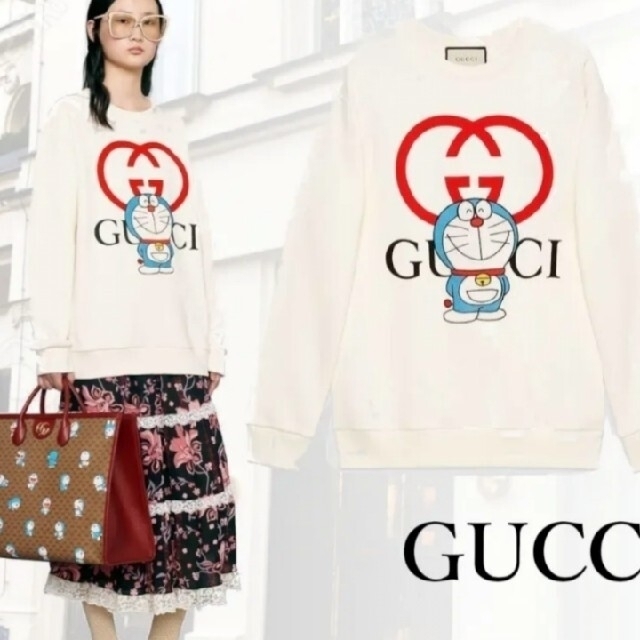 Gucci(グッチ)のjast様専用　定価約15万 GUCCI★ ドラえもんグッチ　XXS レディースのトップス(トレーナー/スウェット)の商品写真