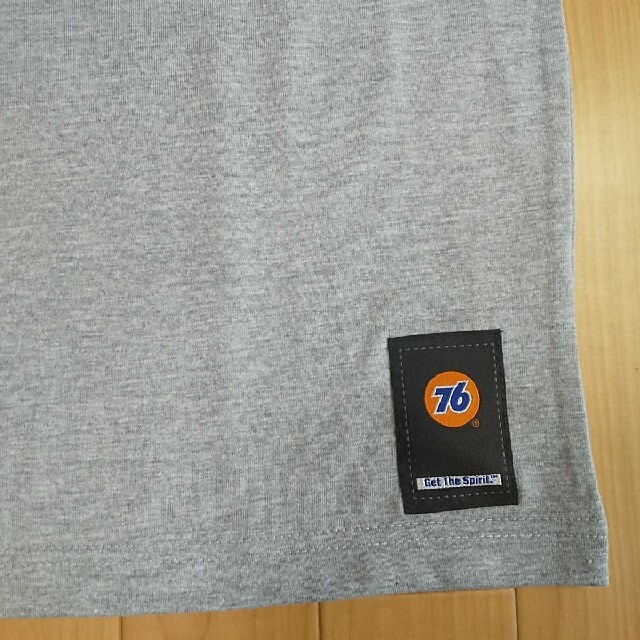 76 Lubricants(セブンティーシックスルブリカンツ)の3L  ビッグサイズ  新品  ユニオン76  半袖Tシャツ  グレー×黒 メンズのトップス(Tシャツ/カットソー(半袖/袖なし))の商品写真