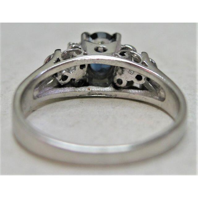 Pt900プラチナ リング指輪サファイヤ0.63ctダイヤ6P 0.13ct レディースのアクセサリー(リング(指輪))の商品写真