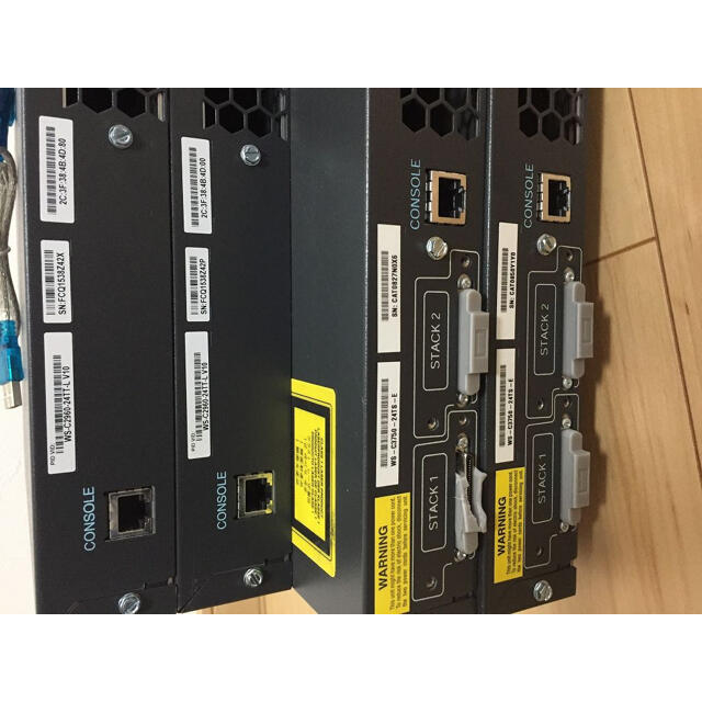 CCNA、CCNP】4台セットCiscoL3L2スイッチ3750、2960 OsWWiESBfz, PC