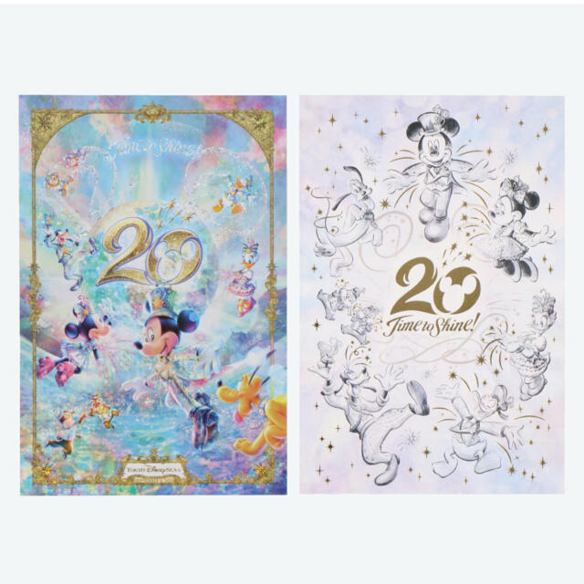 Disney(ディズニー)のディズニーシー　20周年　タイムトゥシャイン　ポストカード エンタメ/ホビーのおもちゃ/ぬいぐるみ(キャラクターグッズ)の商品写真
