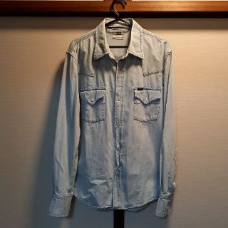 リー(Lee)のACE様専用　　LeeウエスタンデニムシャツブリーチウォッシュブルーL美品(シャツ)