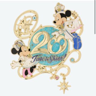 ディズニー(Disney)のディズニーシー　20周年　タイムトゥシャイン　ピンバッチ(キャラクターグッズ)