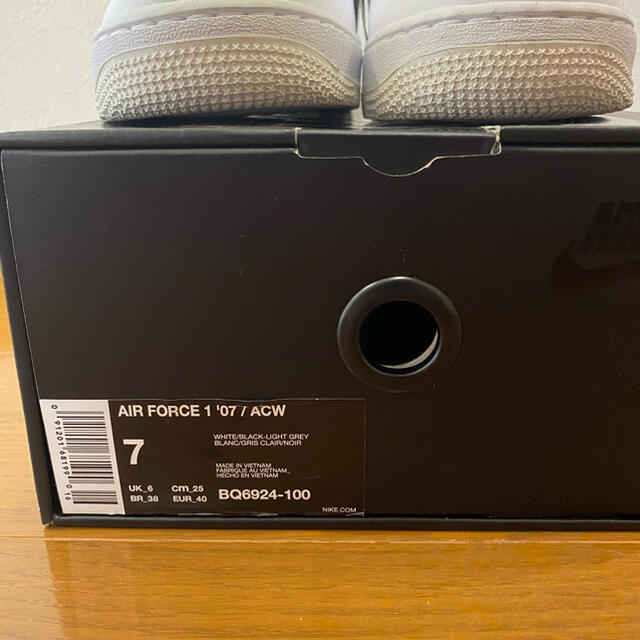 新品未使用　25cm NIKE A-COLD-WALL エアフォース1