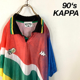 カッパ(Kappa)の激レア 90‘s Kappa 奇抜カラー オールオーバープリント ゲームシャツ(Tシャツ/カットソー(半袖/袖なし))