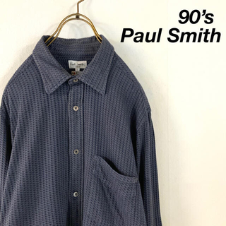 ポールスミス(Paul Smith)の90‘s Paul Smith 総柄 編み込み デザインシャツ(シャツ)