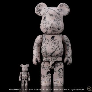 メディコムトイ(MEDICOM TOY)のbe@rbrick 鳥獣人物戯画 第弍集(その他)