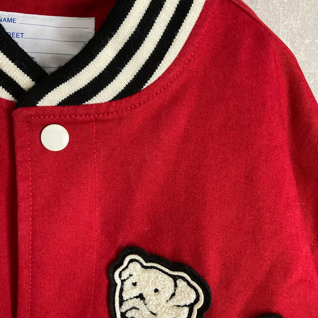 Supreme(シュプリーム)の極希少　supreme 12SS BULLDOGS スタジャン 赤　M メンズのジャケット/アウター(スタジャン)の商品写真