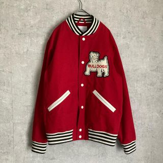 シュプリーム(Supreme)の極希少　supreme 12SS BULLDOGS スタジャン 赤　M(スタジャン)