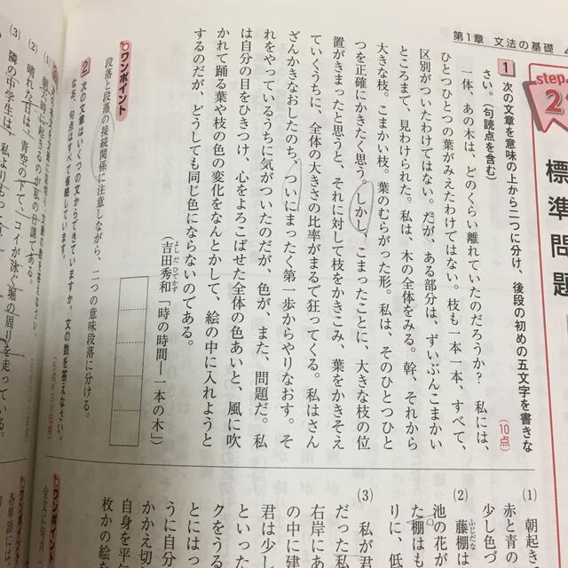 標準問題集中学国文法 エンタメ/ホビーの本(語学/参考書)の商品写真