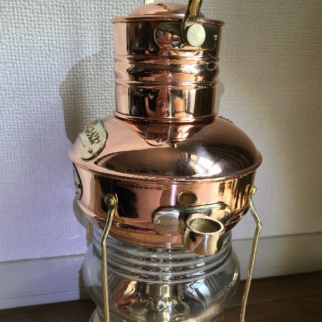 【銅&真鍮】アンカーランプ　オイルランプ