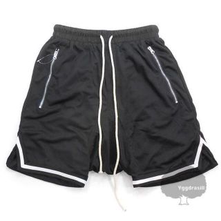 YGG★新品 ドローストリングス サルエル ハーフパンツ 黒 M(サルエルパンツ)