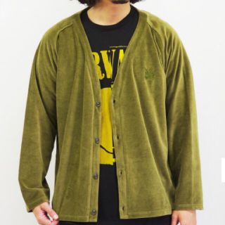 ニードルス(Needles)のneedles V Neck Cardigan - C/Pe Velour(カーディガン)