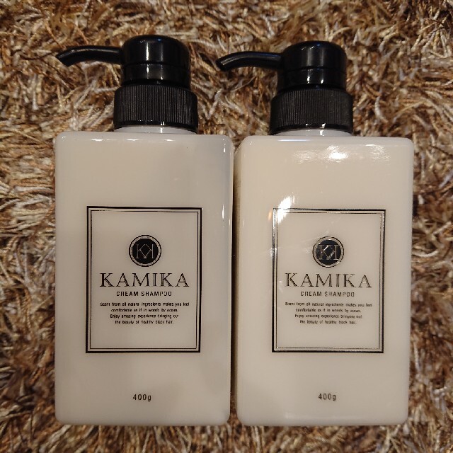 新品 カミカ 黒髪クリームシャンプー KAMIKA 400g ×2本 - シャンプー