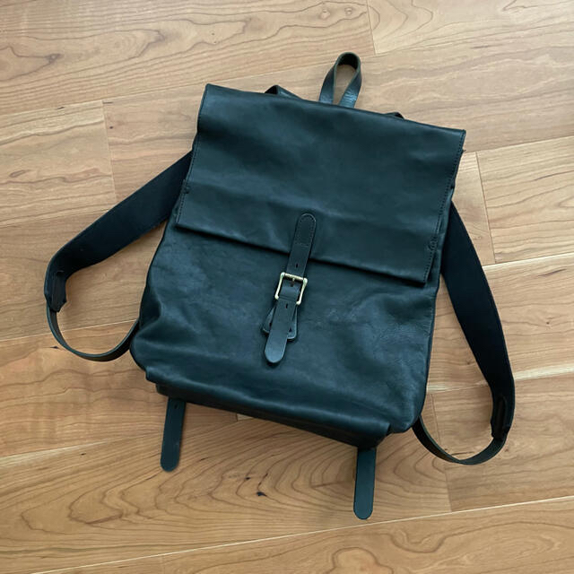SLOW リュック 栃木レザー ブラック メンズのバッグ(バッグパック/リュック)の商品写真