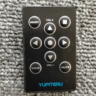 ユピテル(Yupiteru)のユピテル　レーダー　リモコン　青文字　電池装着済み　動作確認済み(レーダー探知機)