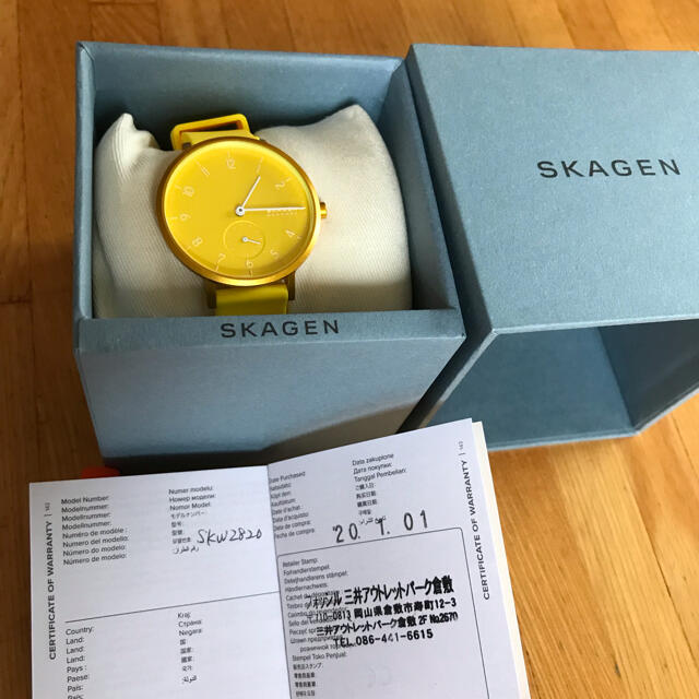 SKAGEN(スカーゲン)の新品 未使用　スカーゲン腕時計 レディースのファッション小物(腕時計)の商品写真