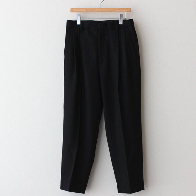 1LDK SELECT - stein シュタイン EX WIDE TAPERED TROUSERS 黒の+