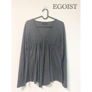 エゴイスト(EGOIST)のEGOIST エゴイスト　秋冬　フレアトップス　レディース　フリーサイズ(Tシャツ(長袖/七分))