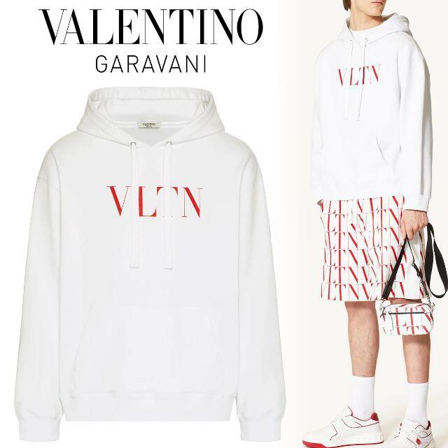 VALENTINO - 3 VALENTINO VLTN ロゴ パーカー フーディー Lの通販 by