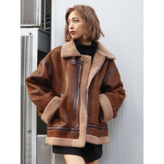 完売】 EMODA ムートンジャケット - ライダースジャケット - www ...