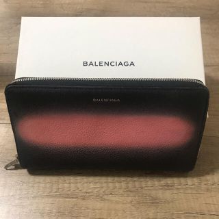 バレンシアガ(Balenciaga)のバレンシアガ　長財布　スプレー　ピンク(財布)