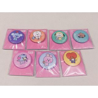 BT21 缶バッジ  コンプ セット7個　ファミマ限定(アイドルグッズ)