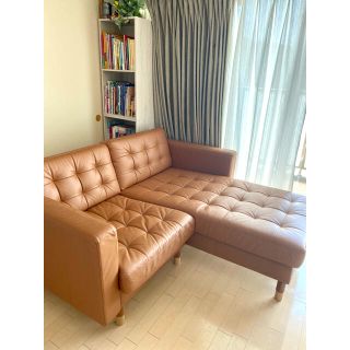 IKEA - LANDSKRONA ランズクローナ 合皮2人掛けコーナーソファーの通販 IKEA - LANDSKRONA ランズクローナ 合皮2人掛けコーナーソファーの通販