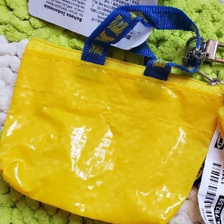 イケア(IKEA)のIKEA イケア  イエローミニバッグ♪　クノーリグ   新品未使用 　黄色1個(エコバッグ)