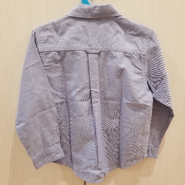 babyGAP(ベビーギャップ)のbabyGAP　オックスフォードシャツ　ブルー　美品 キッズ/ベビー/マタニティのキッズ服男の子用(90cm~)(ブラウス)の商品写真