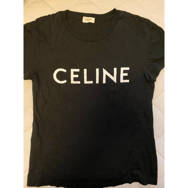 CELINE ロゴ　Tシャツ　美品　ブラック　S