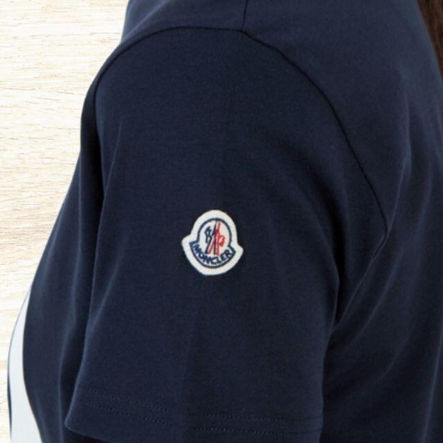 MONCLER(モンクレール)の●新品/正規品● MONCLER Kids M 袖ロゴパッチ付 Tシャツ キッズ/ベビー/マタニティのキッズ服女の子用(90cm~)(Tシャツ/カットソー)の商品写真