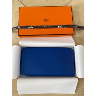 エルメス(Hermes)のブルーフランス新品エルメスシルクイン・ブルーフランス(財布)