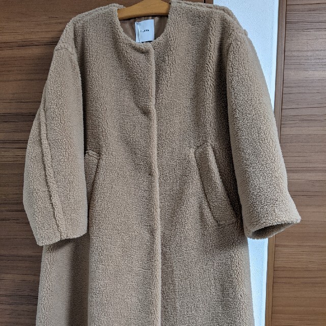 CLANE クラネ FLARE FUR COAT フレアファーコート-