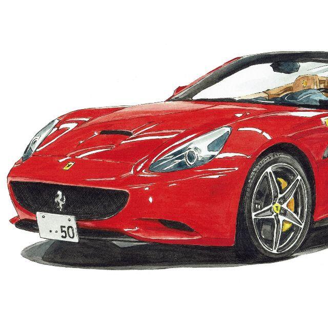 Ferrari(フェラーリ)のGC-1620フェラーリカリフォルニア/F50限定版画サイン額装作家平右ヱ門 自動車/バイクの自動車(その他)の商品写真