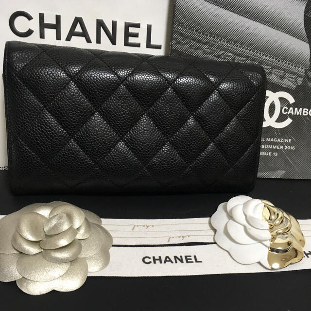 CHANEL - ☆様専用♡超美品☆ シャネル マトラッセ キャビアスキン 長 ...