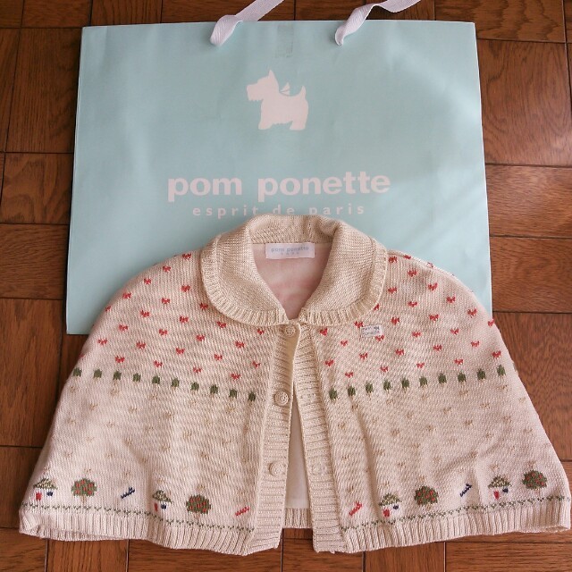 pom ponette(ポンポネット)のpom ponette☆ケープ キッズ/ベビー/マタニティのキッズ/ベビー/マタニティ その他(その他)の商品写真