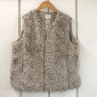 ジユウク(自由区)の美品 自由区 TEDDY FUR STEIFF モヘア ダウン ベスト(46)(ダウンベスト)