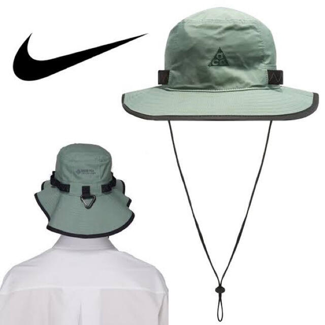 NIKE(ナイキ)の新品！NIKE ACG GORE-TEX Bucket Hat Green メンズの帽子(ハット)の商品写真