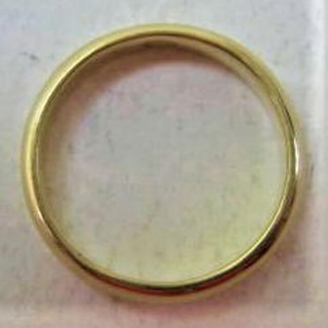 K18 18金 リング 甲丸 サイズ＃9 結婚指輪　c
