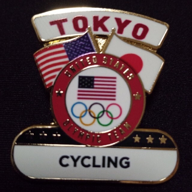 アメリカ代表 ピンバッチ USA 東京オリンピック2020 CYCLINGの通販 by