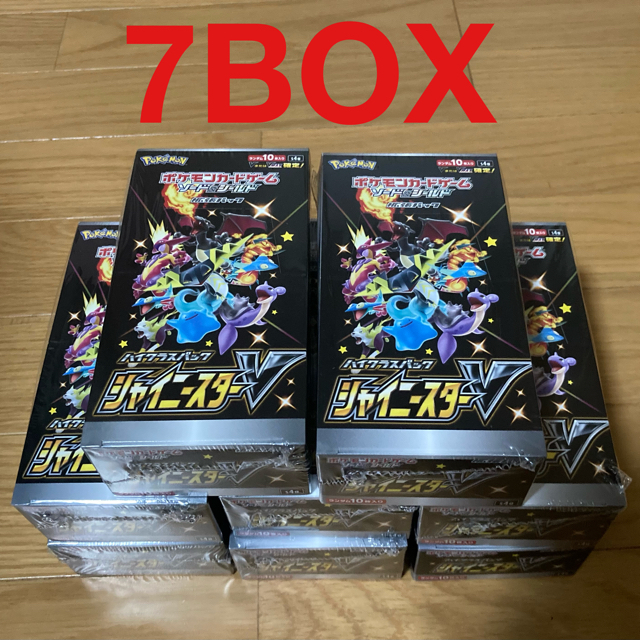 ポケモン Box/デッキ/パック トレーディングカード シャイニースターV エンタメ/ホビー 7BOX 【ジャパン 売上】！！