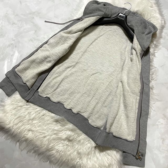 BALMAIN - 本物 美品 バルマンオム ショルダー装飾ライン ZIP UP