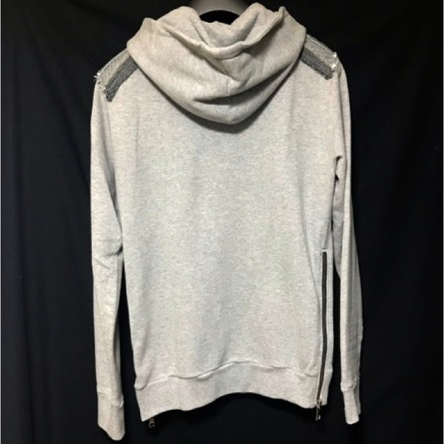 BALMAIN - 本物 美品 バルマンオム ショルダー装飾ライン ZIP UP