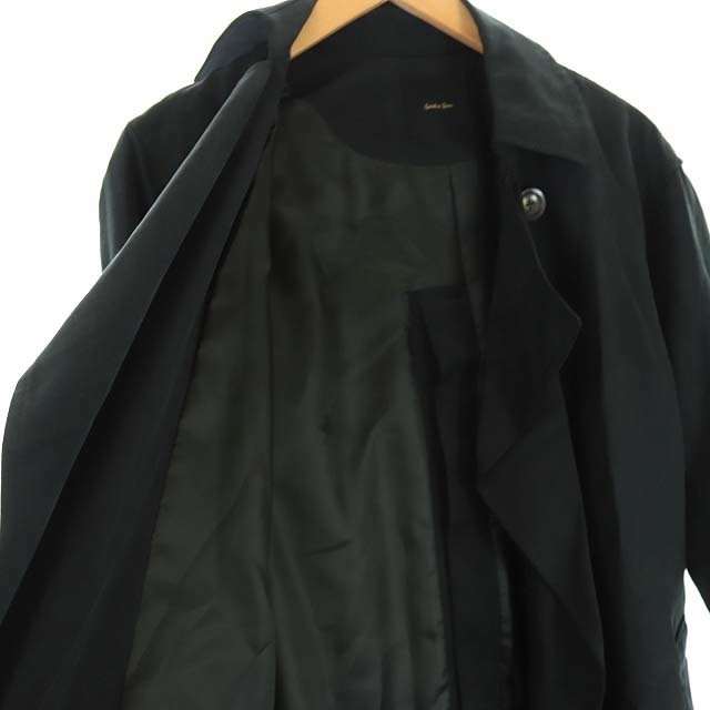 Spick & Span(スピックアンドスパン)のスピック&スパン トレンチコート ロング 春アウター 36 S 黒 レディースのジャケット/アウター(トレンチコート)の商品写真