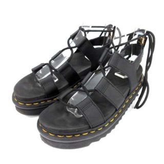 ドクターマーチン(Dr.Martens)のドクターマーチン サンダル レースアップ レザー UK3 22.0cm 黒(サンダル)