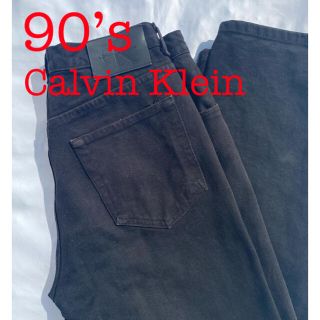 カルバンクライン(Calvin Klein)のCalvin Klein カルバンクライン　ブラックジーンズ　ヴィンテージ　古着(デニム/ジーンズ)