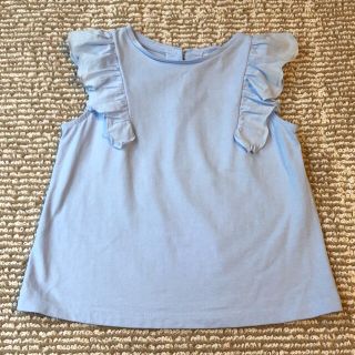 ジャカディ(Jacadi)のJacadi フリル袖 カットソー 4A ライトブルー(Tシャツ/カットソー)