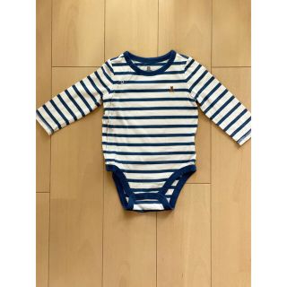 ベビーギャップ(babyGAP)の【お値下】1着 babyGAP ロンパース ボディスーツ 80 ボーダー 長袖 (ロンパース)