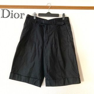 ディオール(Dior)のDior黒ハーフパンツ☆メンズ(ショートパンツ)